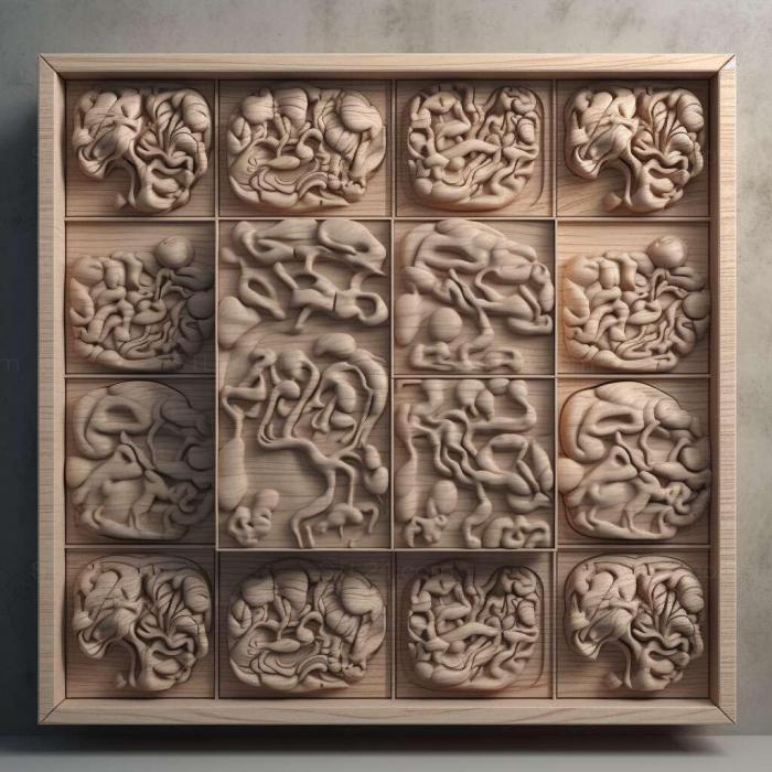 Patterns and decorations (Tiny Brains 3, PATTERN_1867) 3D models for cnc